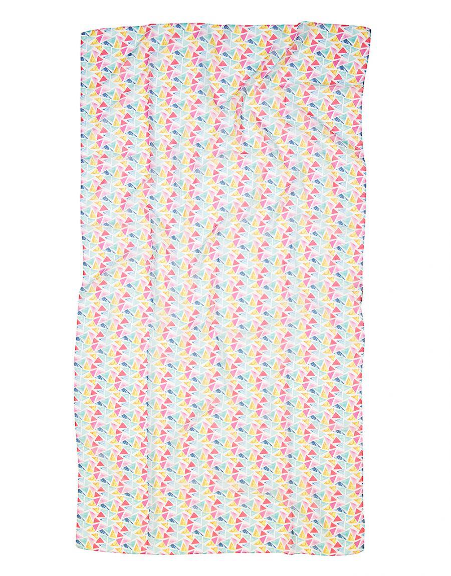 Foulard carré rose