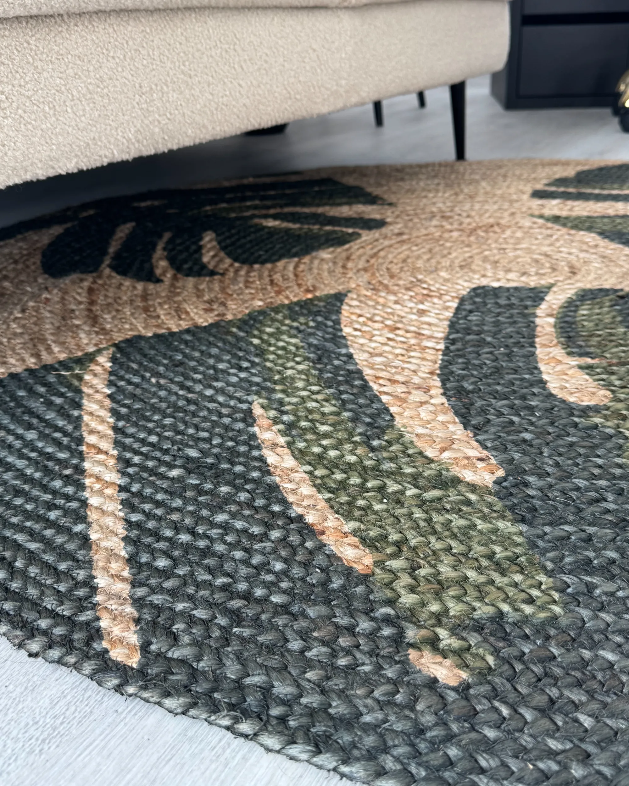 Vloerkleed INCIK Beige ø 140 cm Jute