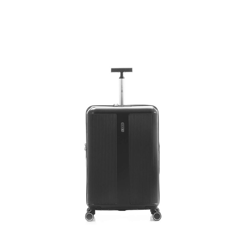 Lot de 3 valises rigides 9925 Extensibles 55, 66 et 76 cm Noir