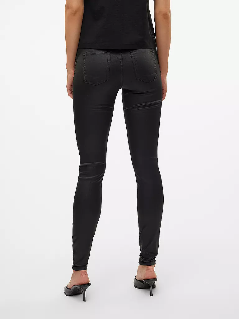 VERO MODA Hose Skinny Fit VMFLASH schwarz