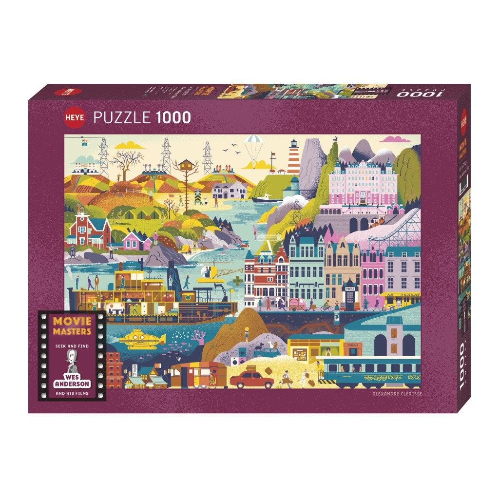 Puzzle - Wes Anderson Films - 1000 Pièces