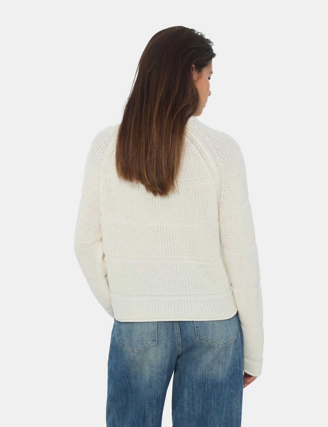 Maille ajourée écru
