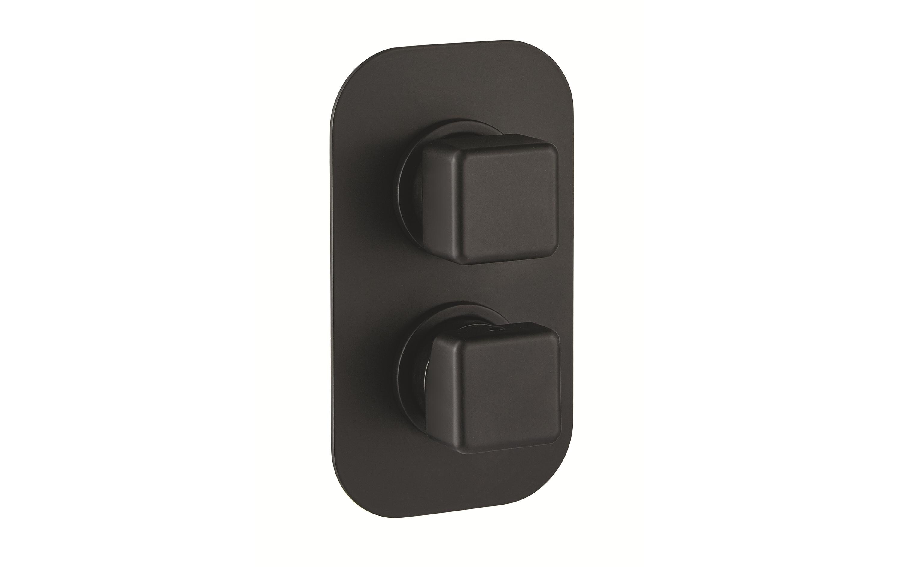 Badewannenarmatur ONE-X EHM Unterputz, Schwarz matt<br>Hochwertige Designer Unterputz-Badebatterie