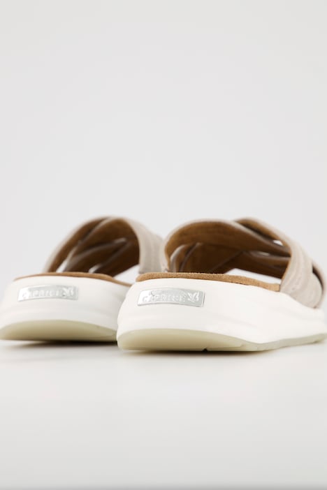 Caprice Leder-Pantoletten, Climotion, Weite H