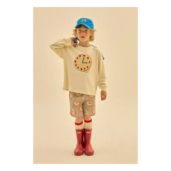 Jelly Mallow T-Shirt Montre | Ecru