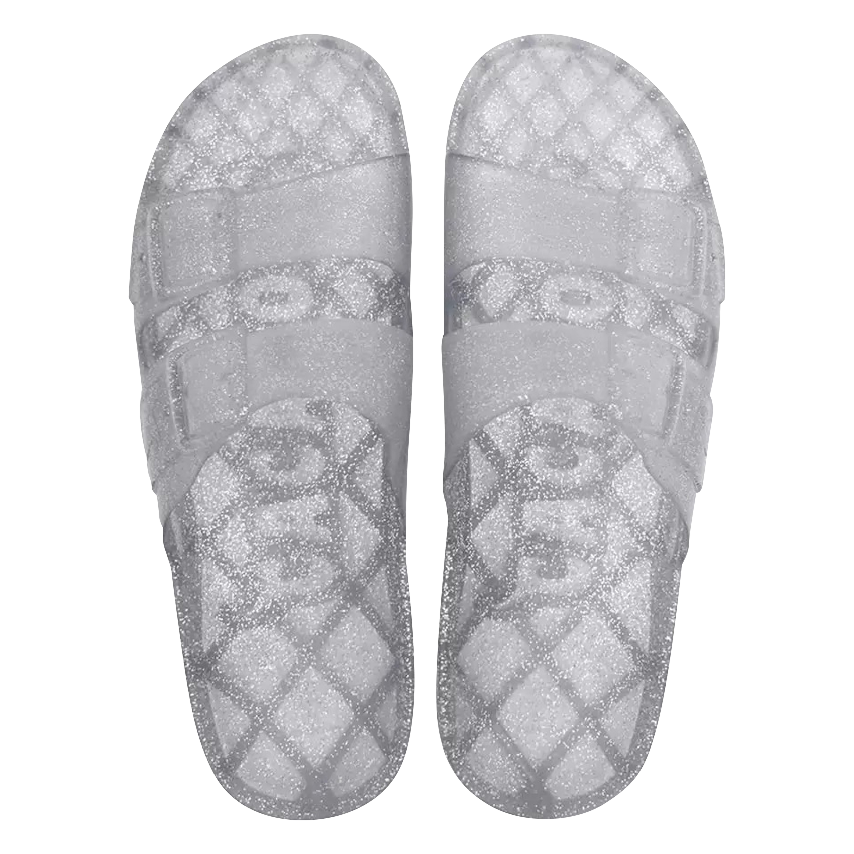 ANJO - Sandales plates à paillettes | Argent