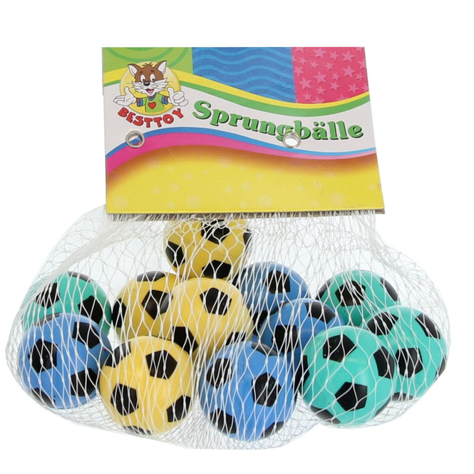 Sprungball-Set - Fußball ca. 27 mm - Besttoy