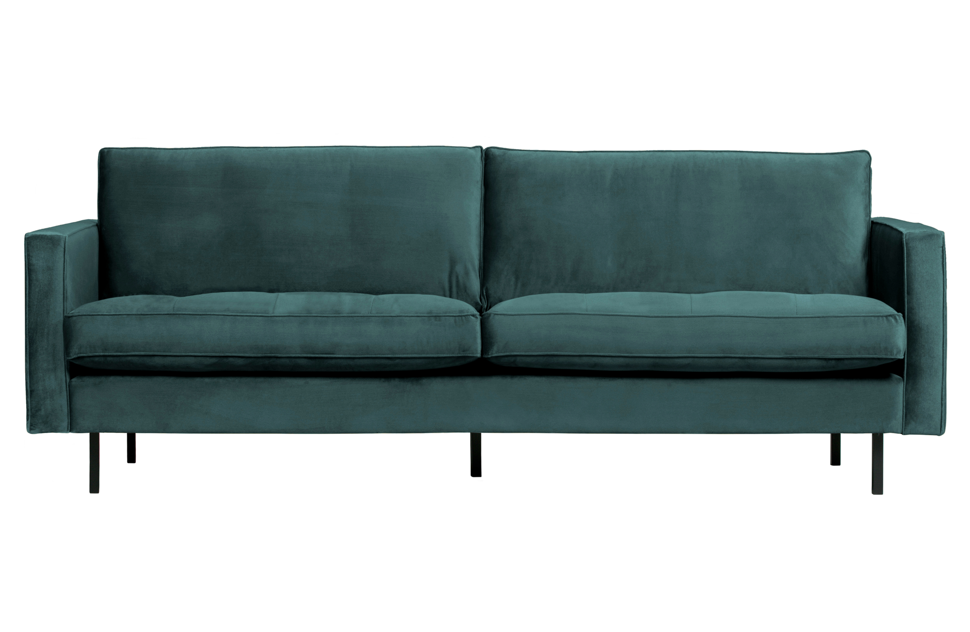 BePureHome 2,5-zitsbank Rodeo fluweel Rodeo Bank Fluweel 2,5-zits - Teal