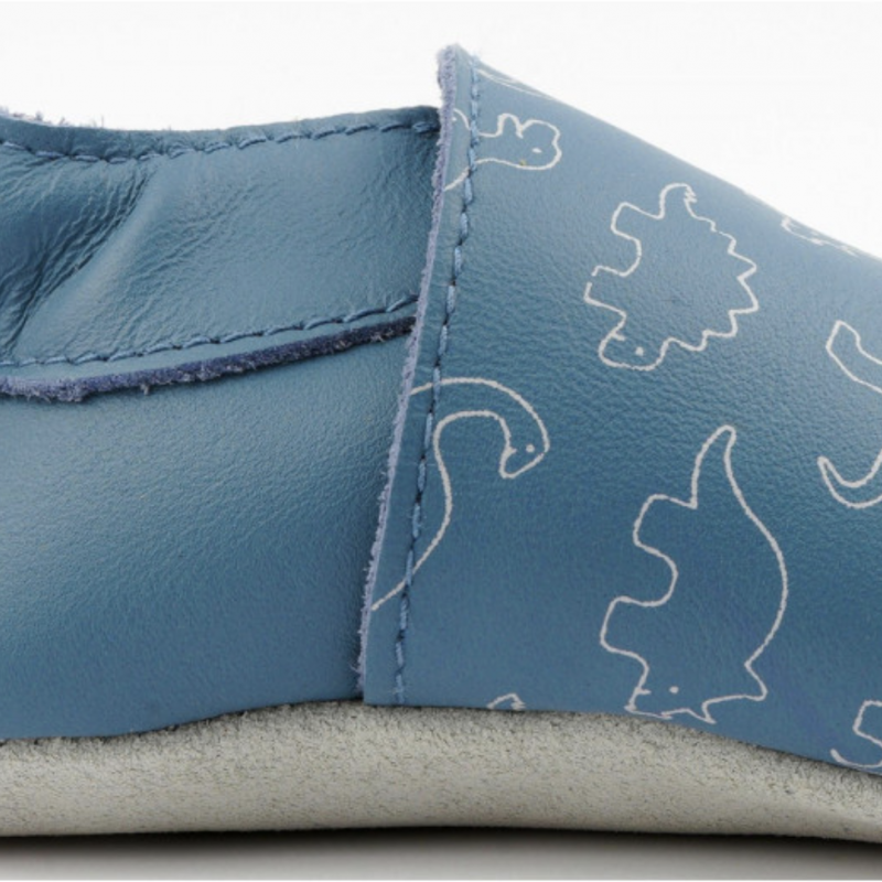 Bobux Bobux chaussons dino bleu