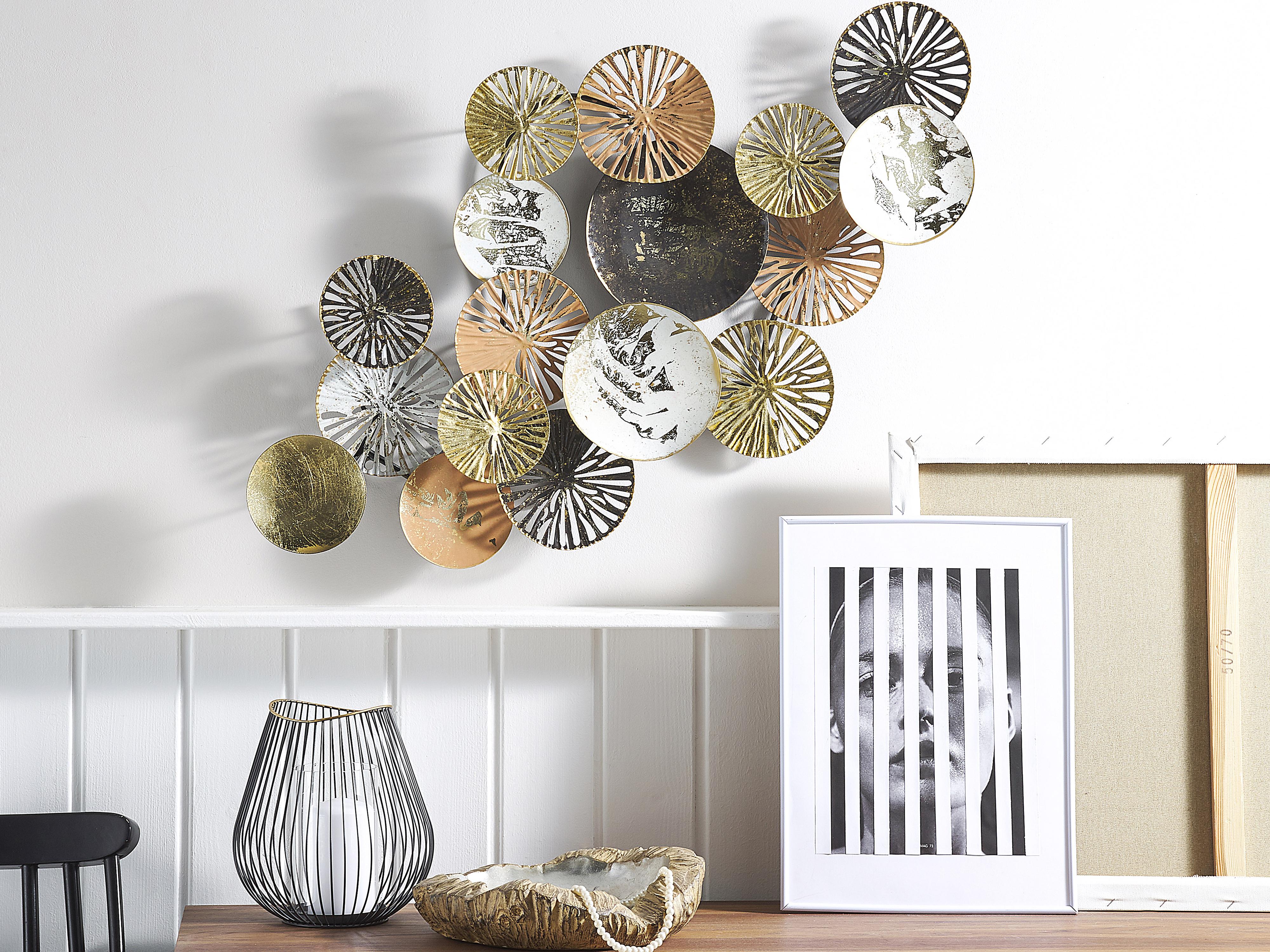 Wanddecoratie OSMIUM Metaal 50 cm Zilver