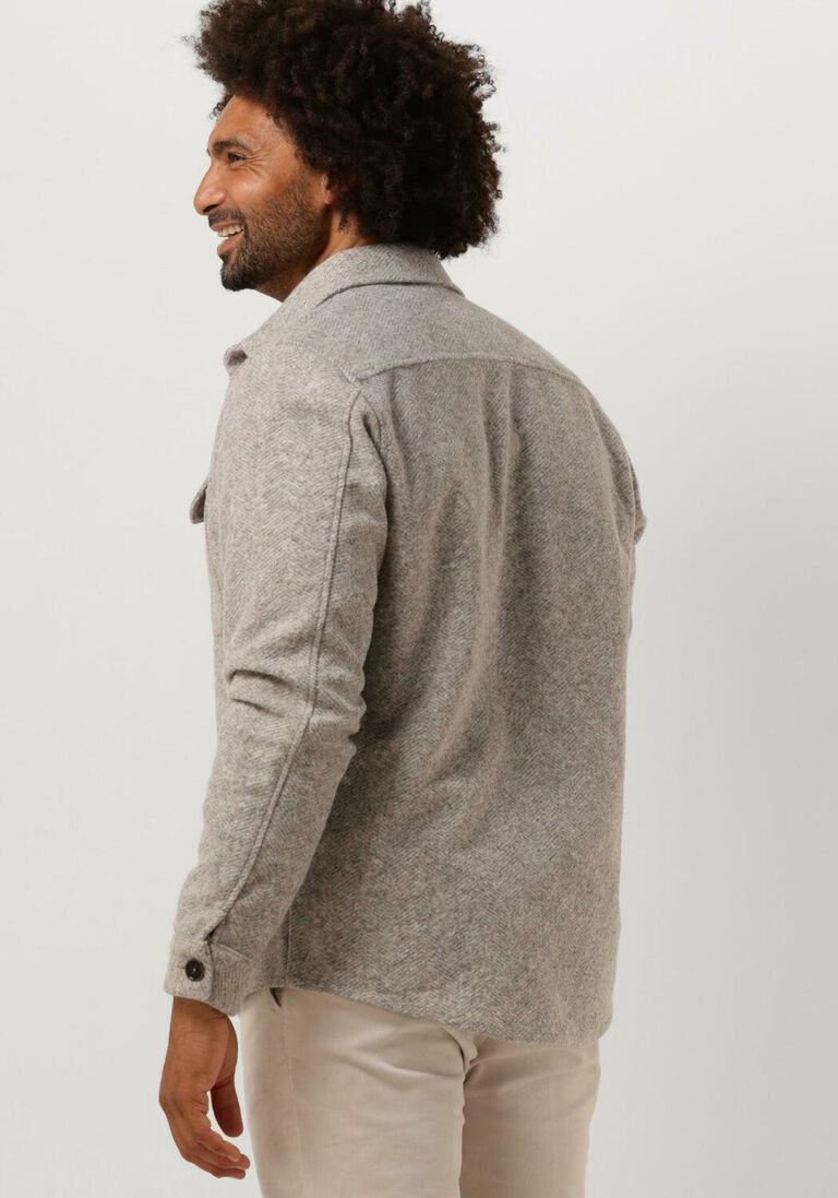 PROFUOMO beige profuomo overshirt overshirt knit herringb