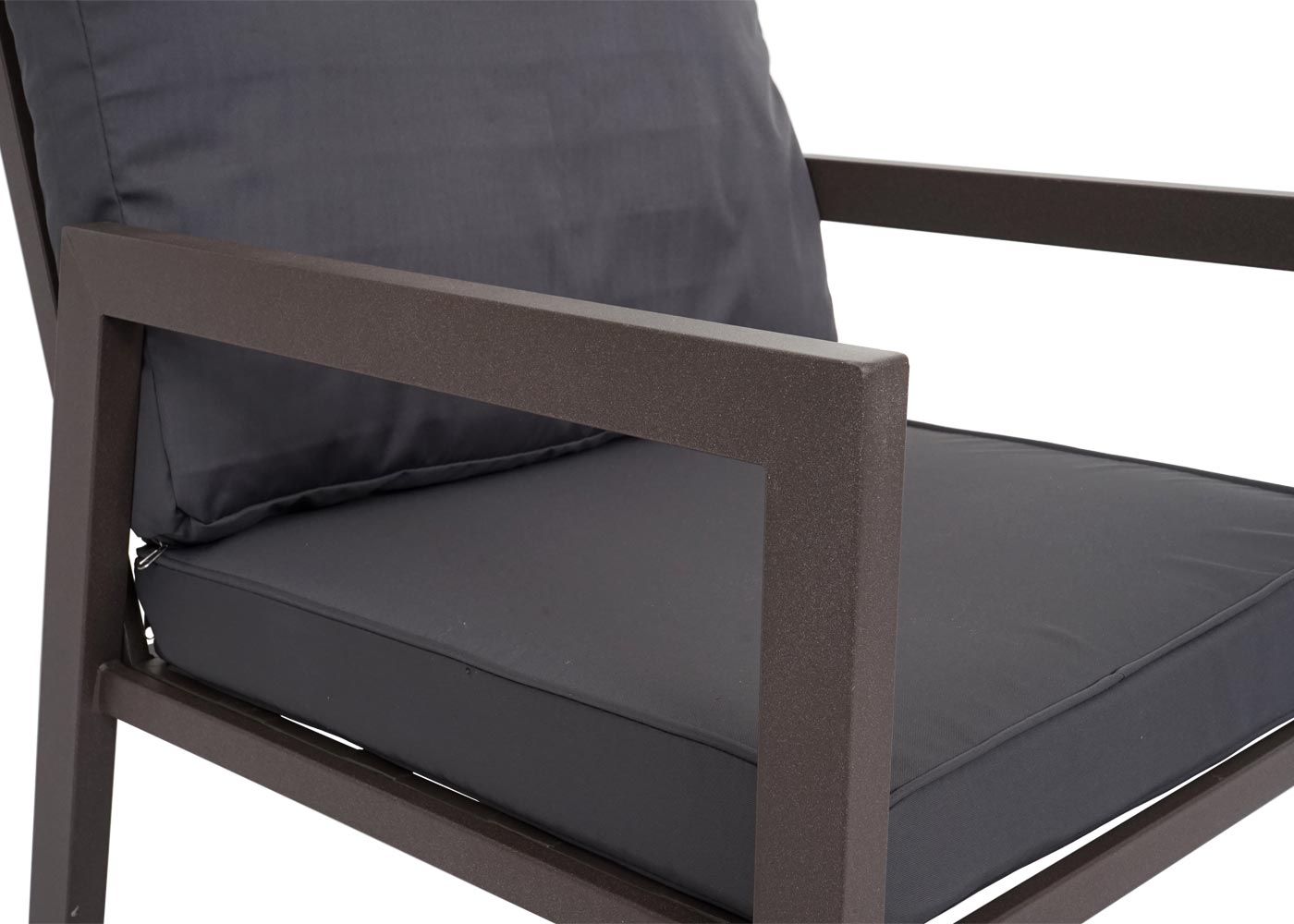 Garnitur MCW-L64, Gartenlounge Gartengarnitur Lounge-Set Sitzgruppe Sofa, Metall ~ Polster grau