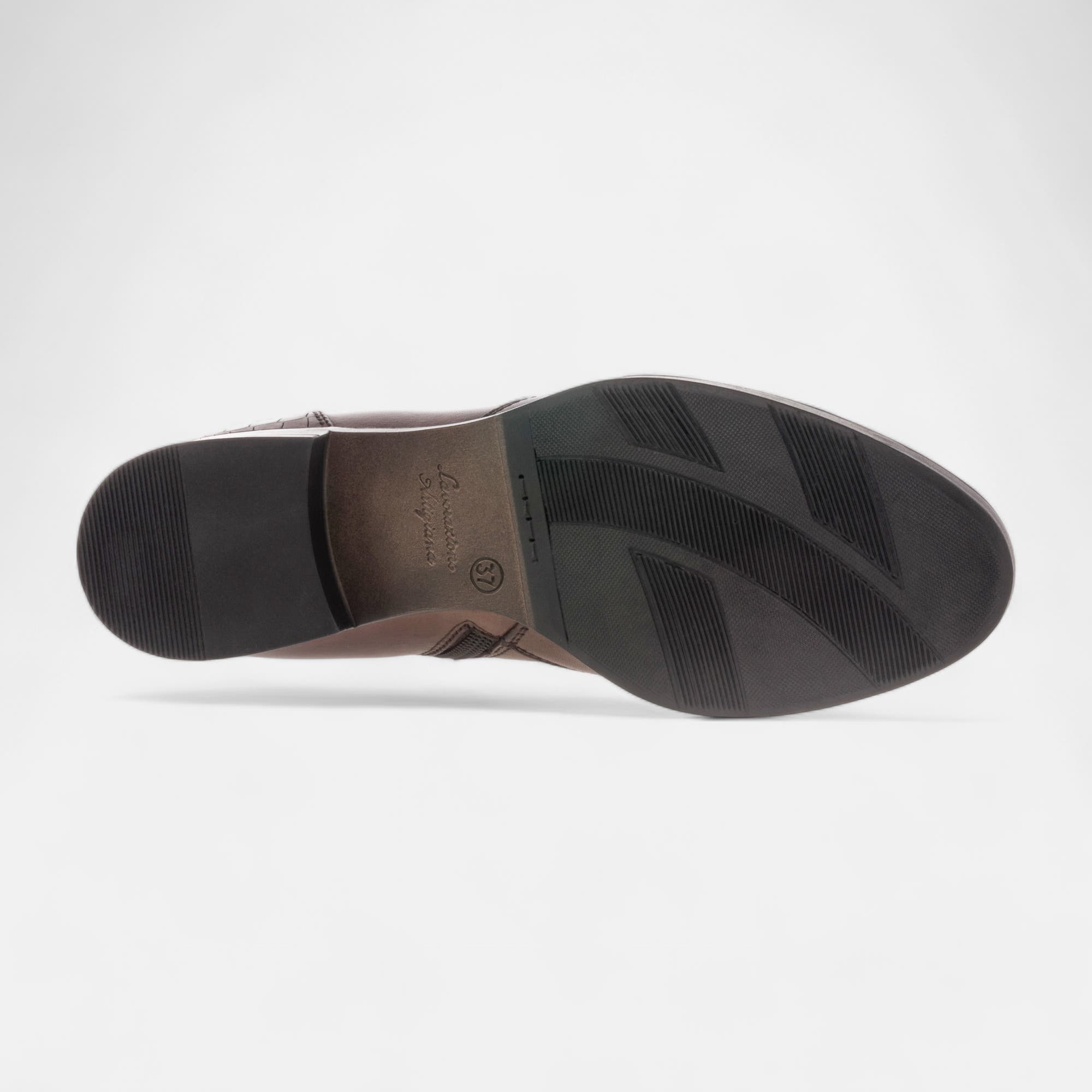 Bottines Femme en cuir cognac