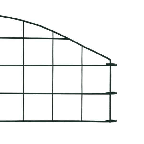 vidaXL Buet gjerdesett 77,3x26 cm grønn