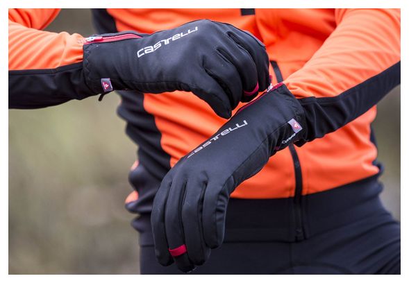 Gants Hiver Castelli Spettacolo RoS Noir Rouge