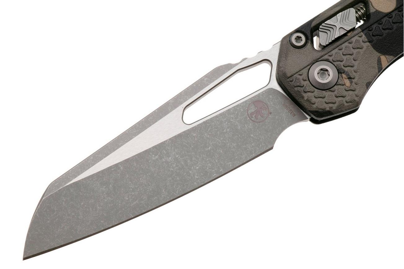 Microtech MSI Standard Issue 210T-10APPMTC, Apocalyptic Stonewashed M390MK, Tactical Camo Tri-Grip Polymer zakmes