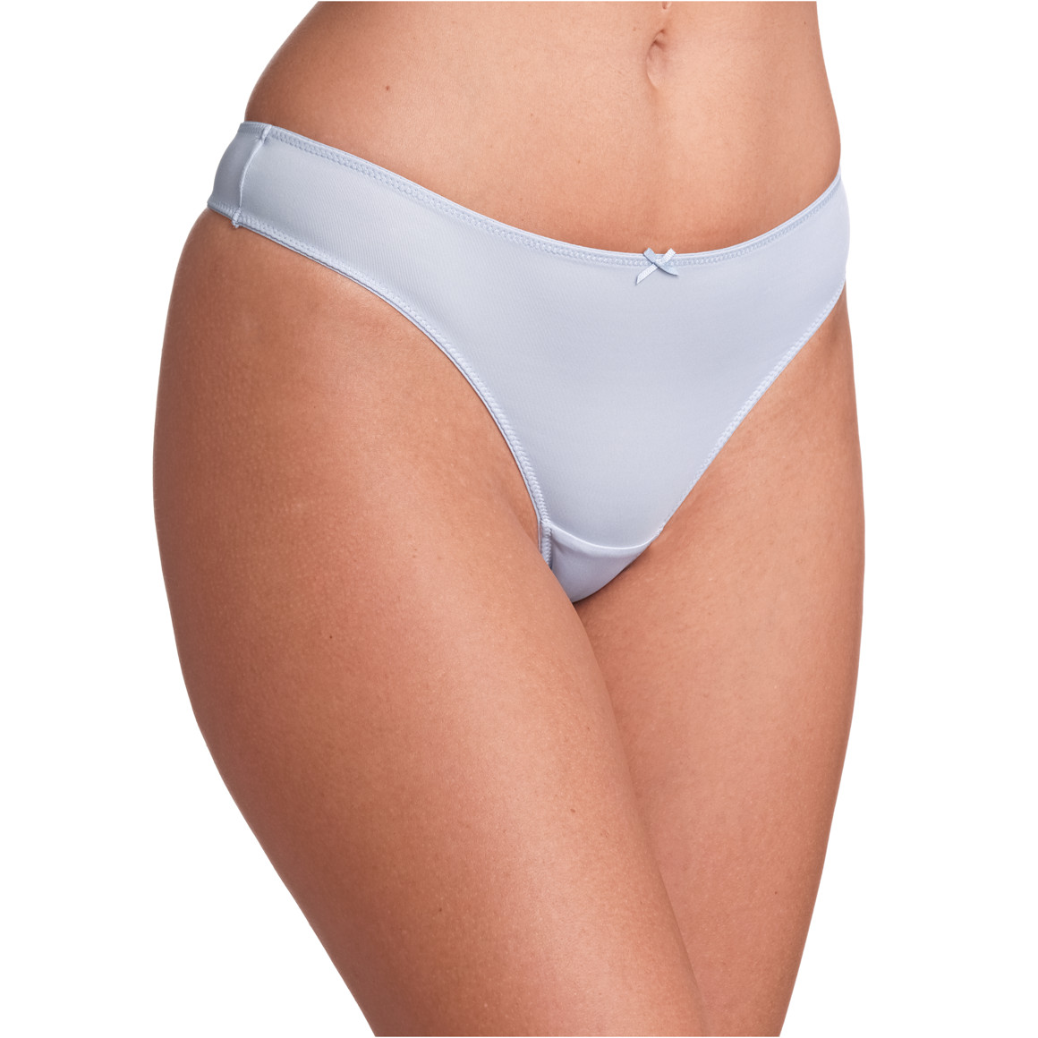 Gina Benotti 3 Damen Strings aus Mikrofaser hellblau / blau / rosa