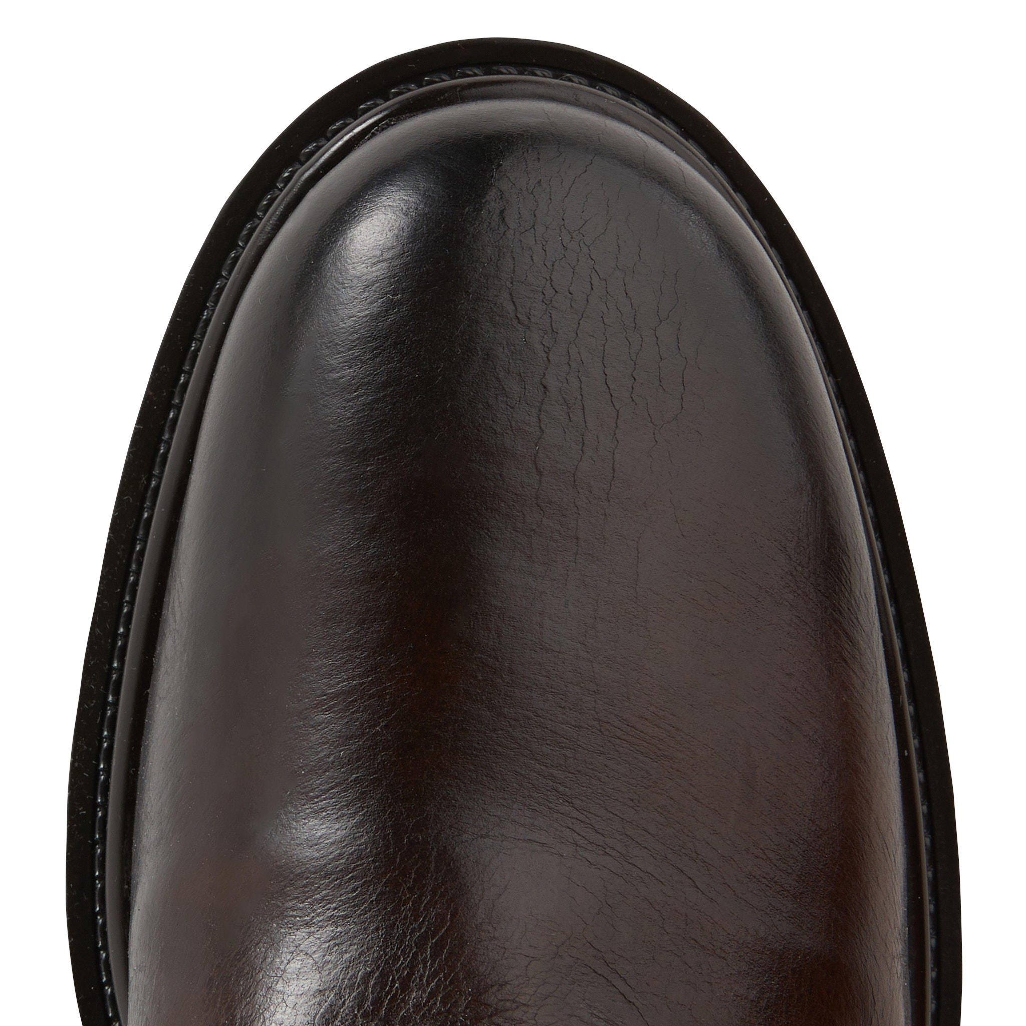 OTIS - Bottines crantées en cuir| Marron