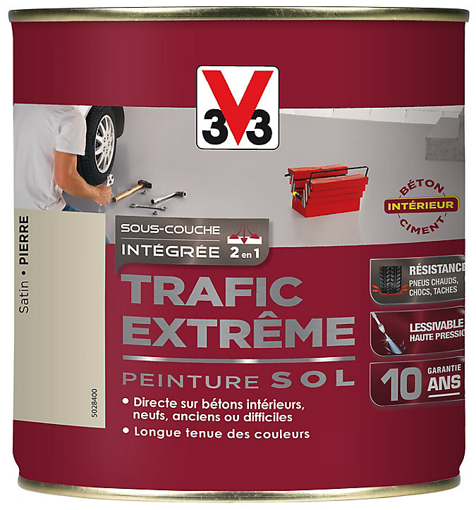 Peinture sol intérieur Trafic Extrême V33 pierre satiné 0,5L
