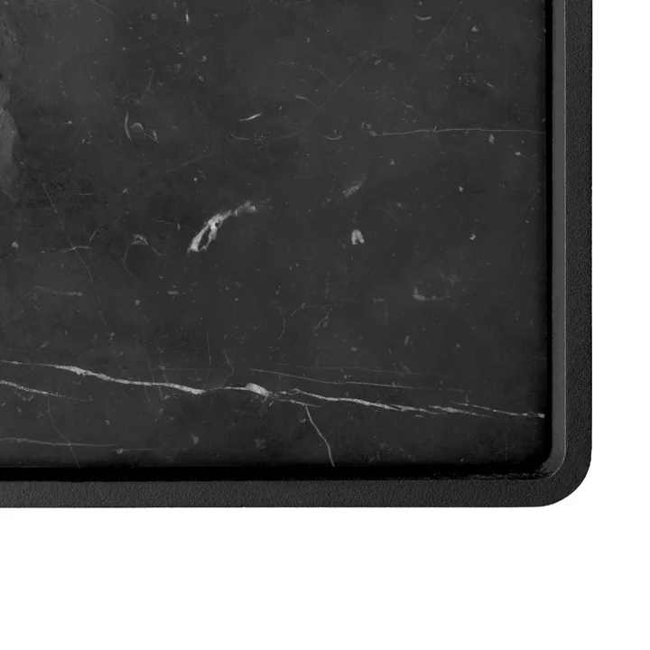 Audo - Bath Duschablage, Marmor / schwarz