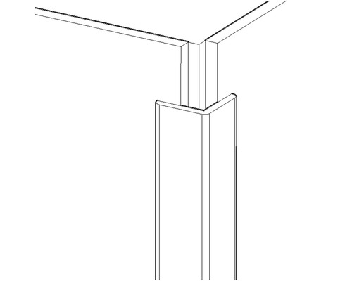 Konsta hoekprofiel, ruw sparrenhout, 28x28x2400 mm