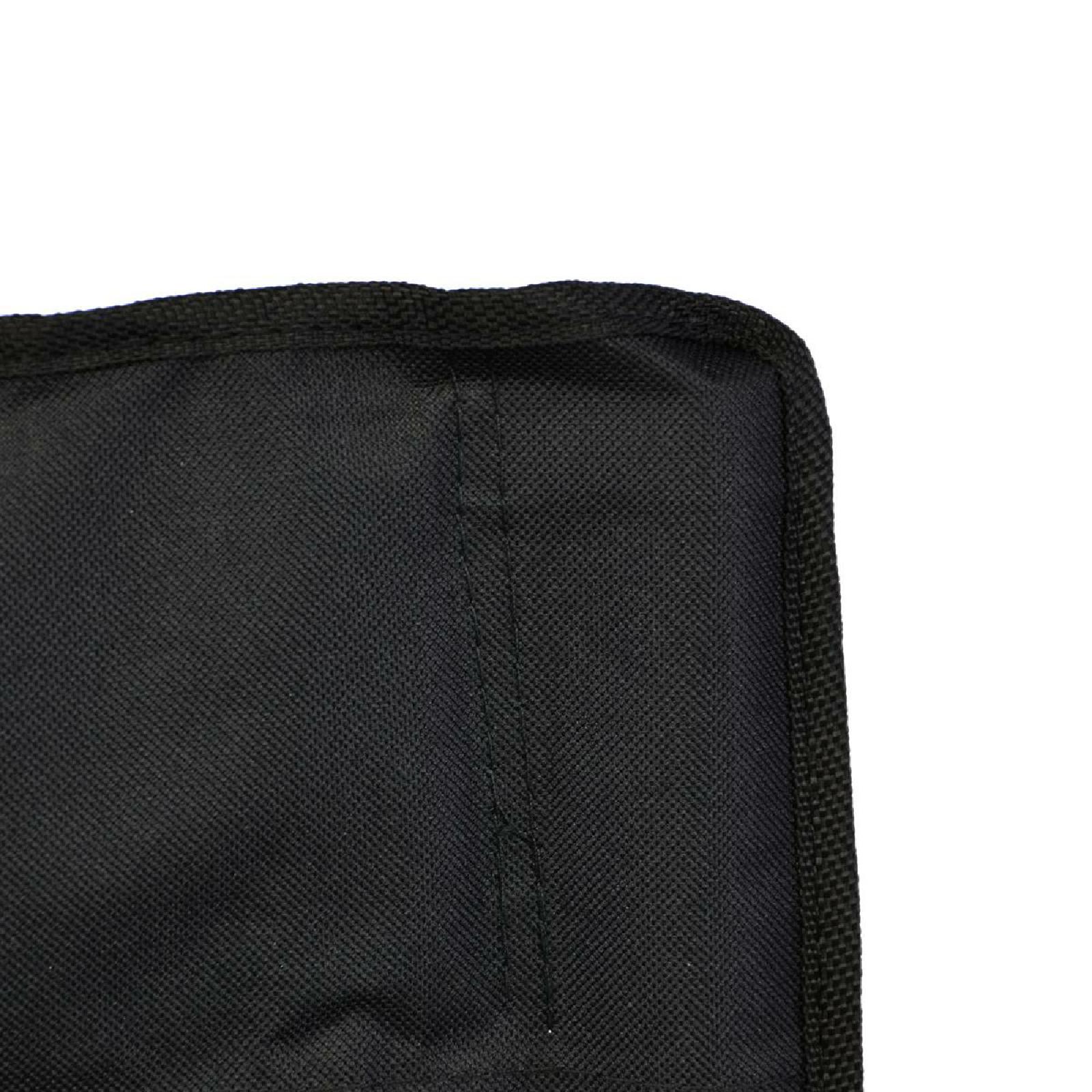 VCM Faltstuhl Campingstuhl mit Armlehne und Getränkehalter schwarz Angelstuhl