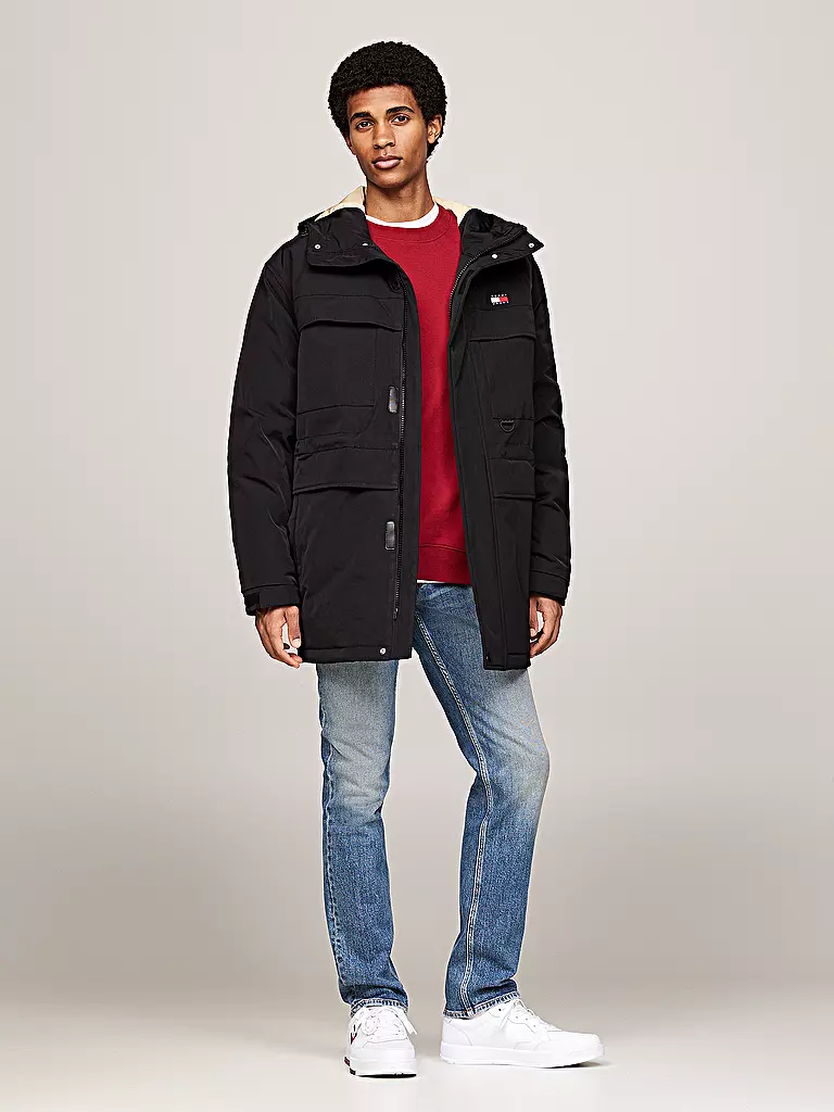 TOMMY JEANS Daunenjacke schwarz