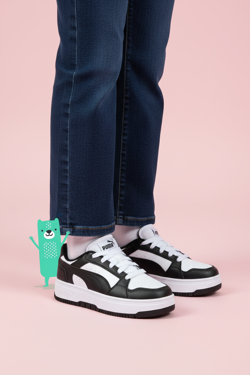 Puma Rebound Femme Sneakers Zwart Meisjes