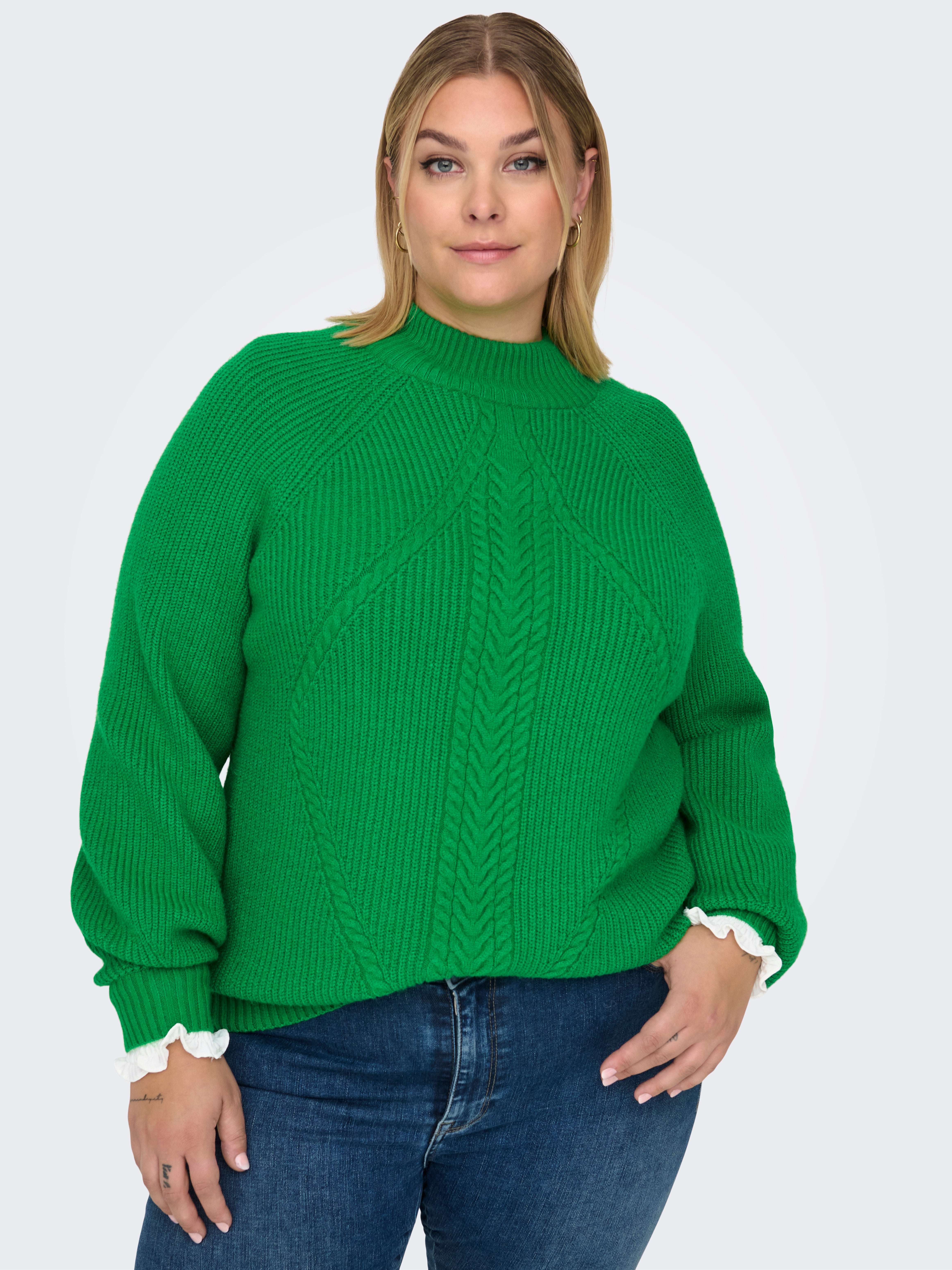 CARKATIA Strickpullover Green Bee