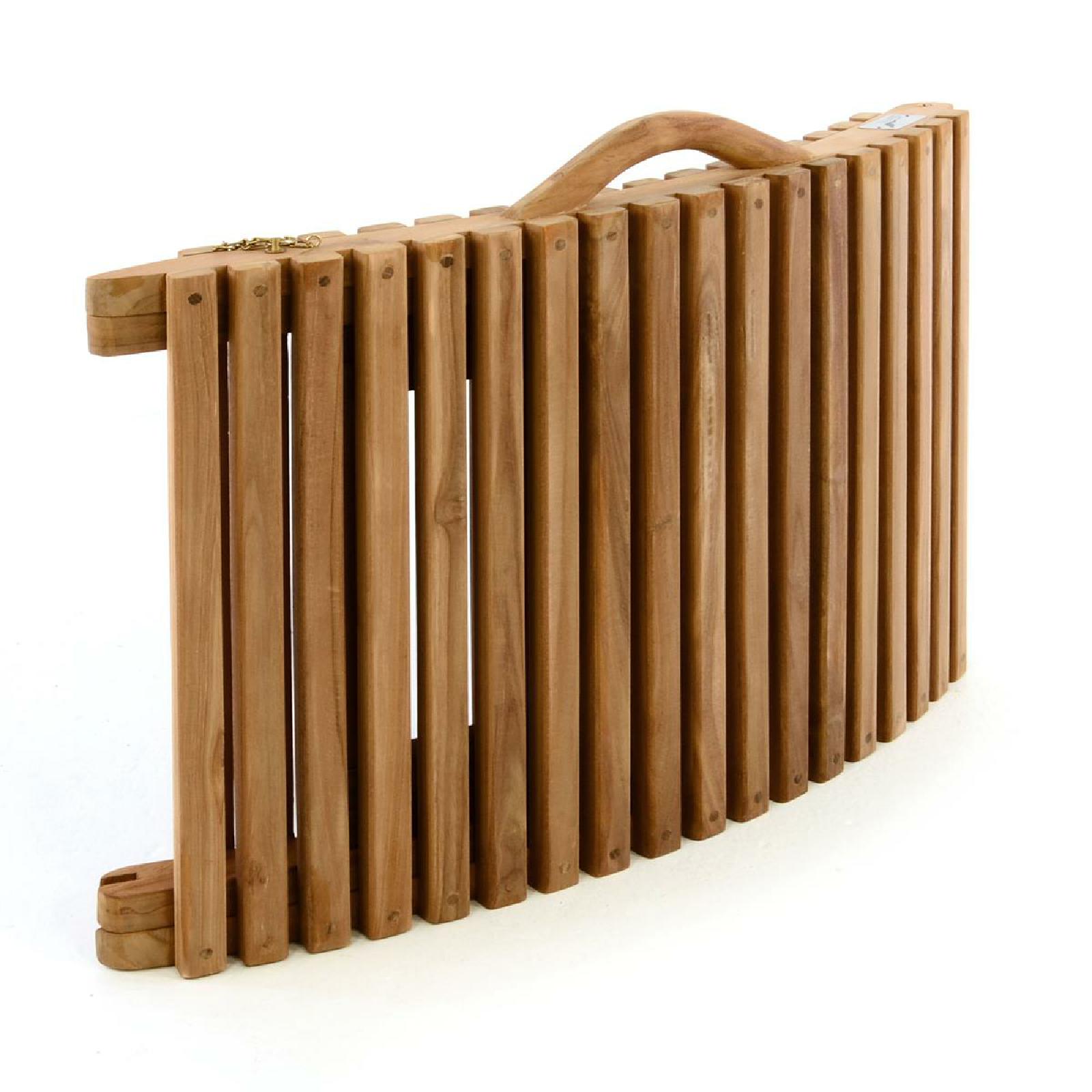 VCM Strandliege faltbar Sonnenliege Gartenliege Liege Teakholz Faltliege