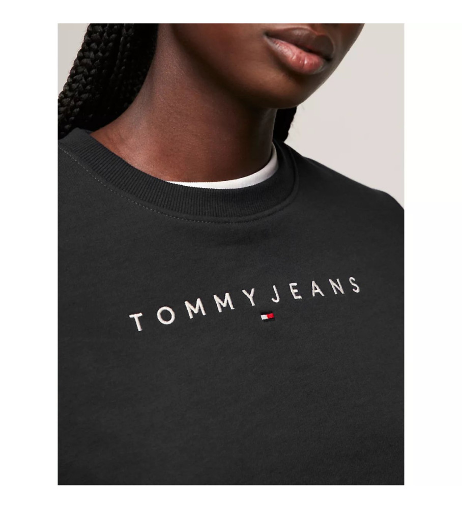 Moletom Tommy Jeans Linear Preto