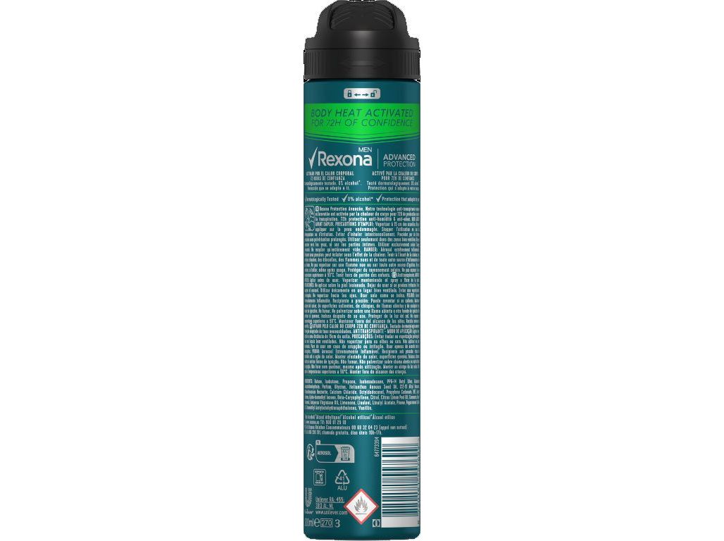 DEO SPRAY REXONA MEN QUANTUM 72H 200ML