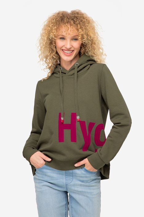 Hoodie, Wording Print, Kapuze, Langarm, OEKO-TEX