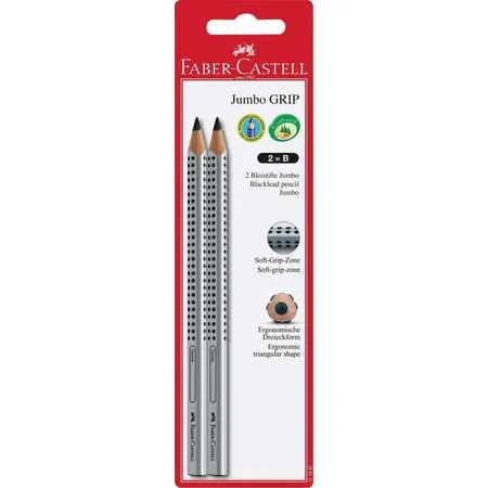 Faber-Castell Bleistift Jumbo Grip, 2 Stück