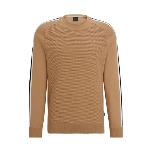 Boss Black Pontevico Striktrøje, Beige, XXL