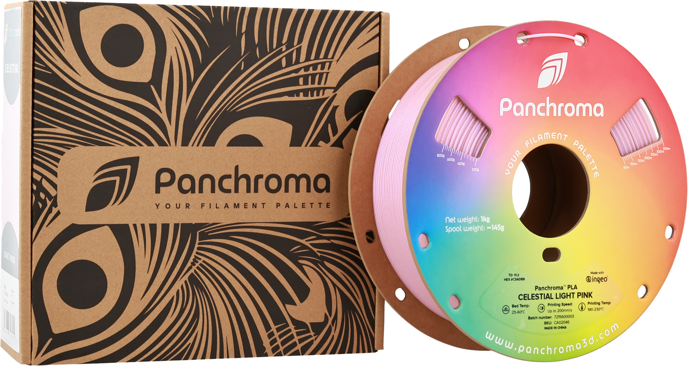 Polymaker  Panchroma™ PLA Celestial Light Pink, 1,75 mm / 1000 g    Pastellfarbener Glanz in Light Pink