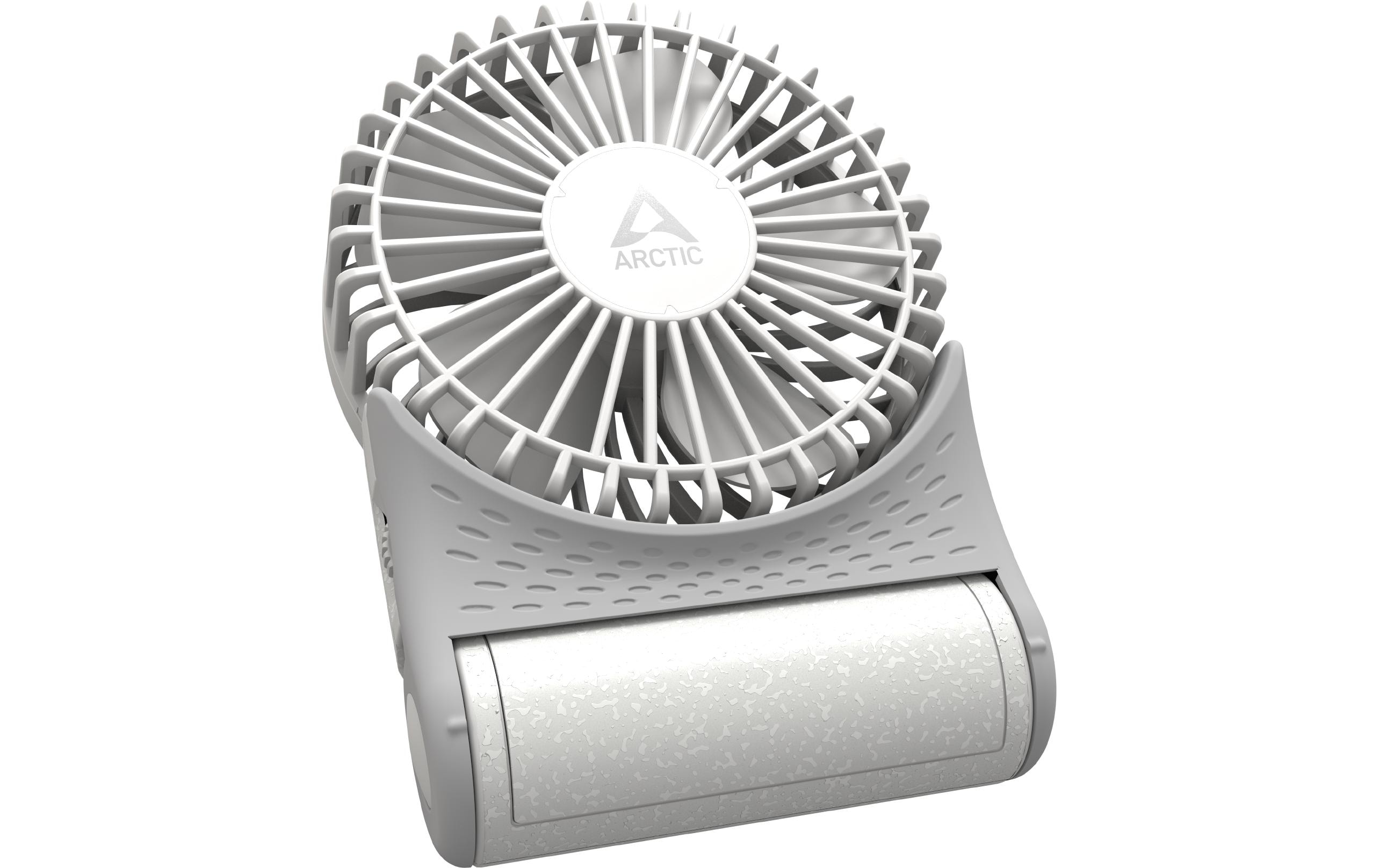 USB-Ventilator Summair2Go WeissWiederaufladbarer Taschenventilator mit Standfuss