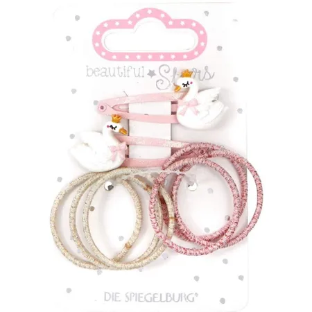 Die Spiegelburg Haarclip Schwan + Haargummi no.2beautiful Stars