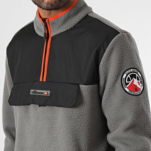 Veste Zippée Polaire Zinco SHT19077 Gris Noir