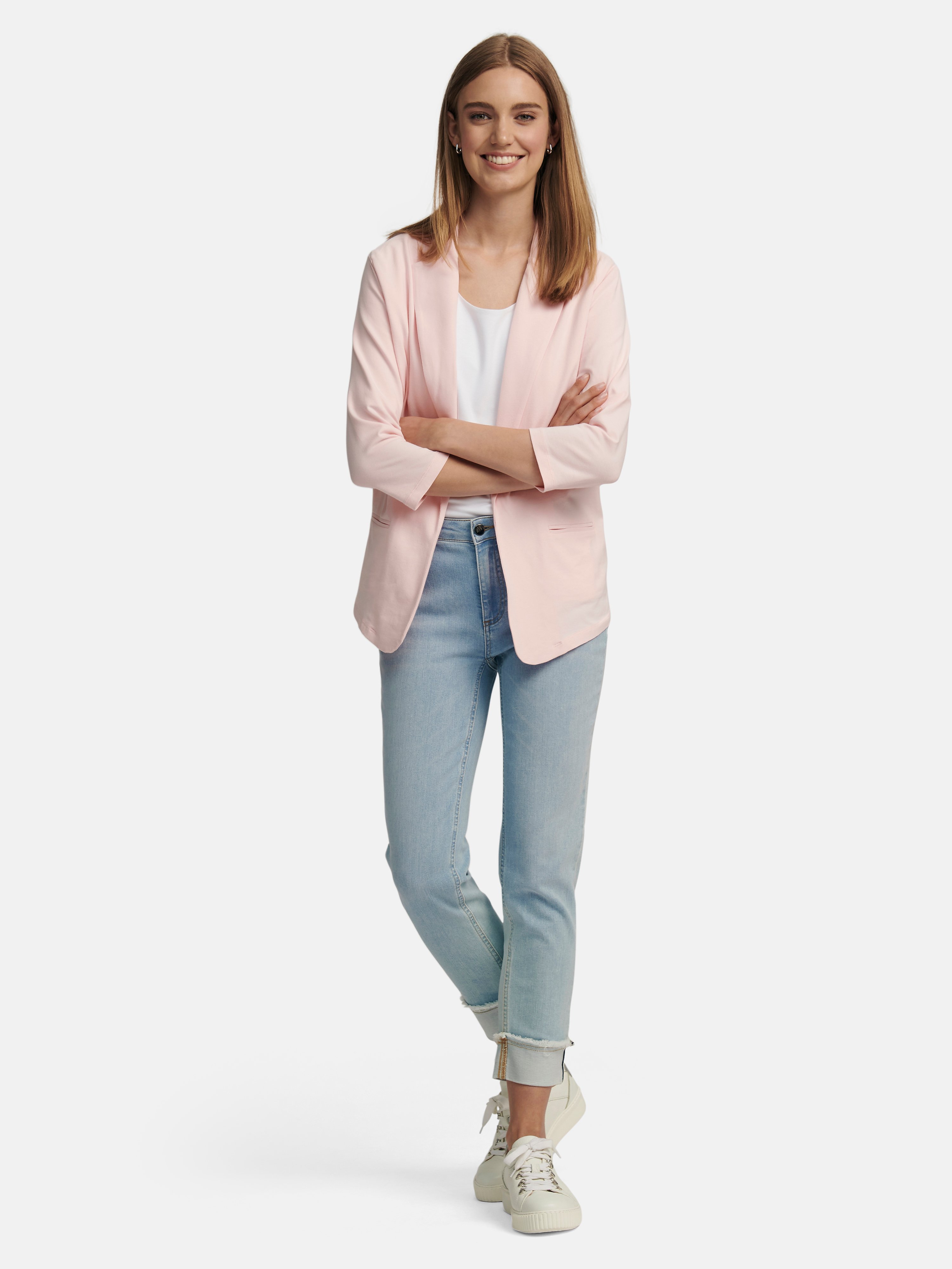 Jersey-Blazer mit 3/4-Arm