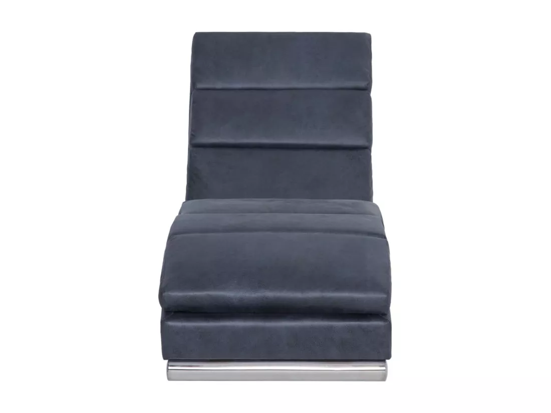 Prolenta Premium - Chaise longue Gris Similicuir daim
