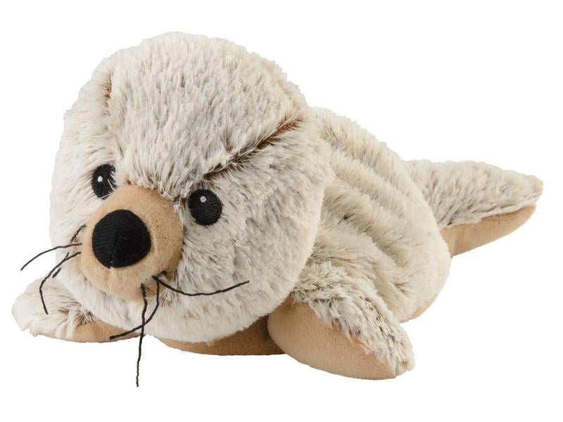 Warmies Wärmekissen Robbe mit Lavendel-Füllung 31 cm Kuscheliges Plüschtier zum Aufwärmen