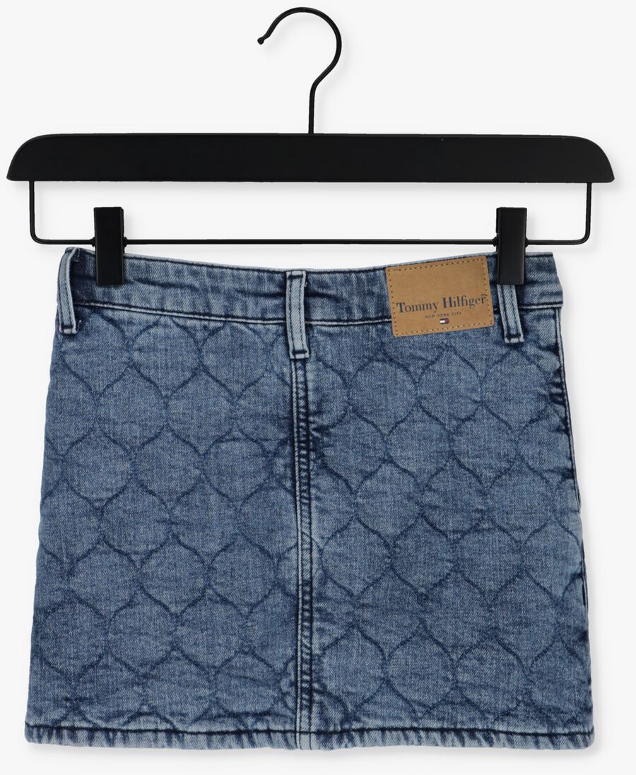 TOMMY HILFIGER blauwe tommy hilfiger minirok denim quilted skirt