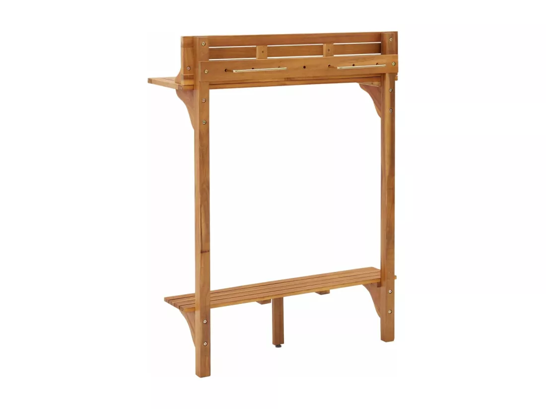 Table de bar de balcon 90x37x122,5 cm Bois d'acacia massif
