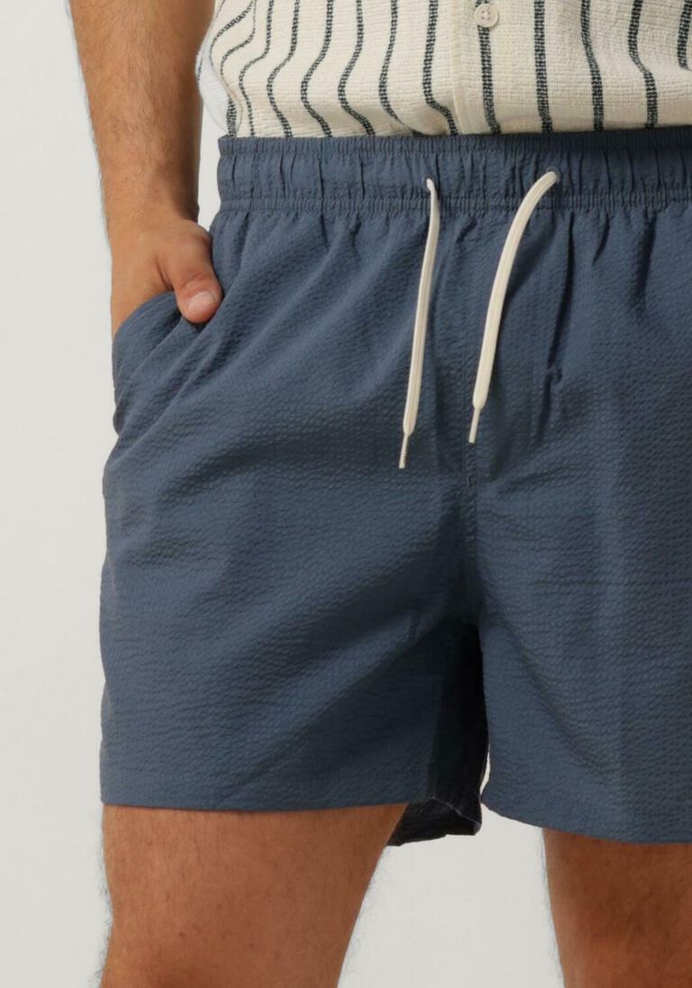 SELECTED HOMME blauwe selected homme  slhcooper seersucker swimshorts