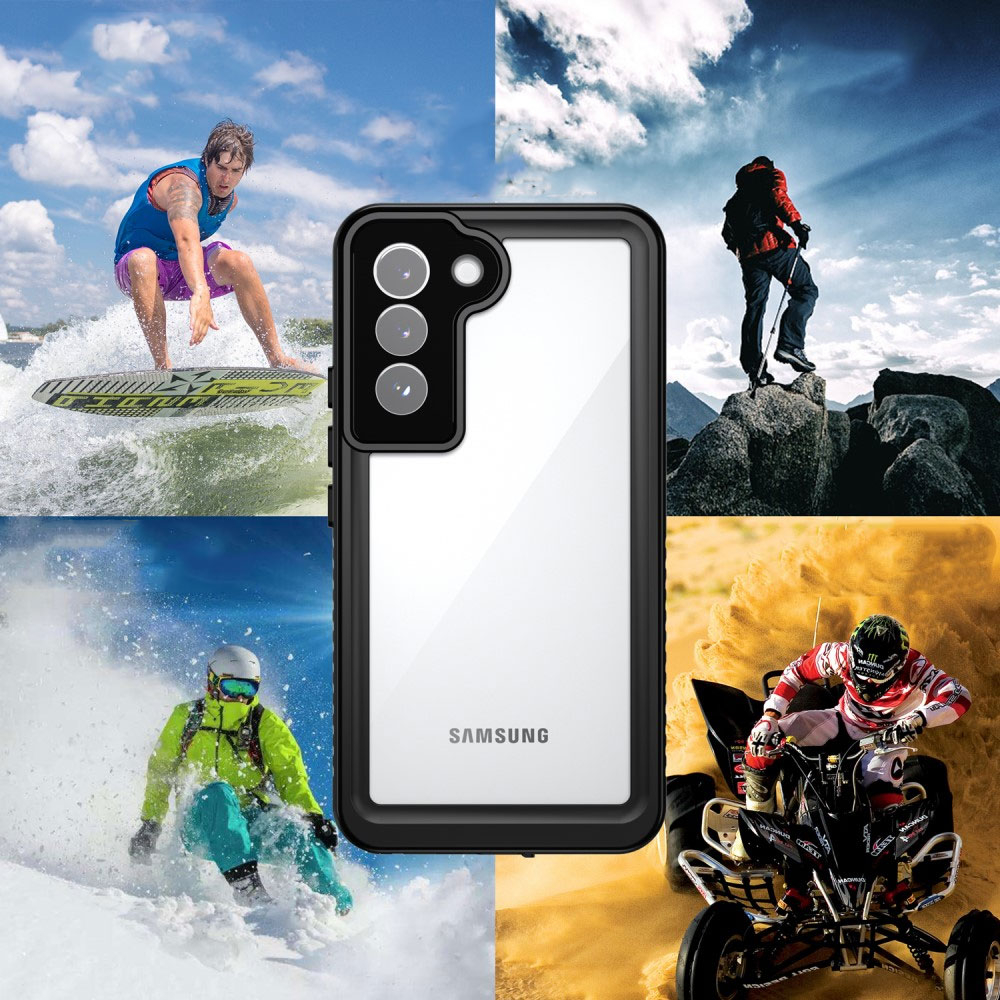 Samsung Galaxy S22 Ultra 5G Wasserfeste Outdoor Schutz Hülle (IP68) - Schwarz