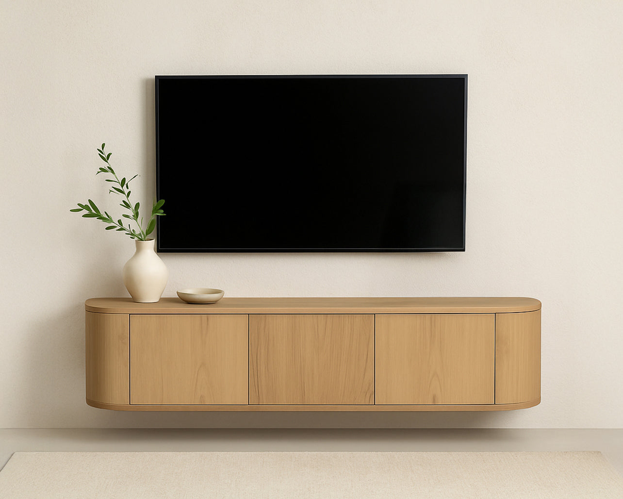 Livingfurn - TV-Meubel Novero Zwevend - 35x180x33cm