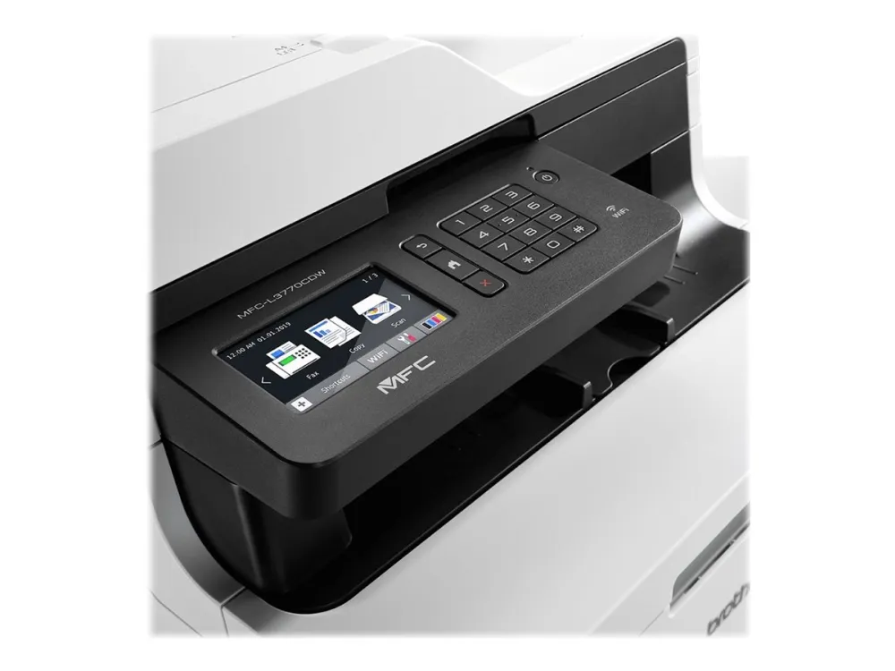 Brother MFC-L3770CDW - Multifunktionsprinter - farve - LED - Legal (216 x 356 mm) (original) - A4/Legal (medie) - op til 24 spm (udskriver) - 280 ark - 33.6 Kbps - USB 2.0, LAN, Wi-Fi(n), USB vært, NFC - med Brother PRINT AirBag til 15.000 sider