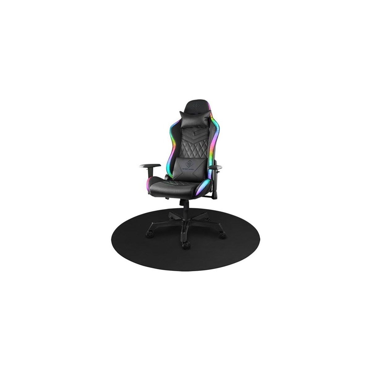 Deltaco Gaming Golvmatta Svart