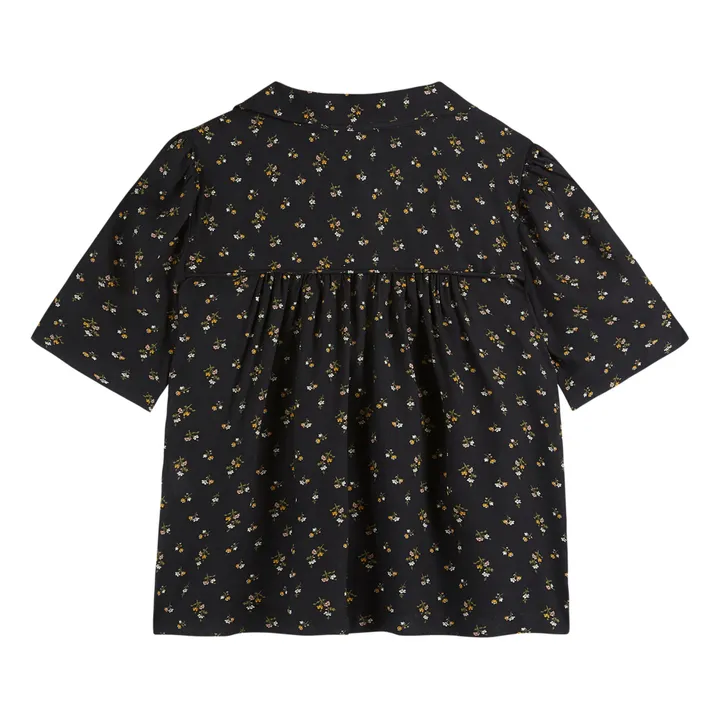 Emile et Ida Blouse Zoe Fleurs - Collection Femme | Noir